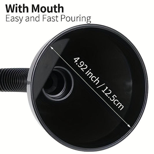2pcs Flexible Auto Fuel Funnel Handle Wide Mouth Refueling Tool