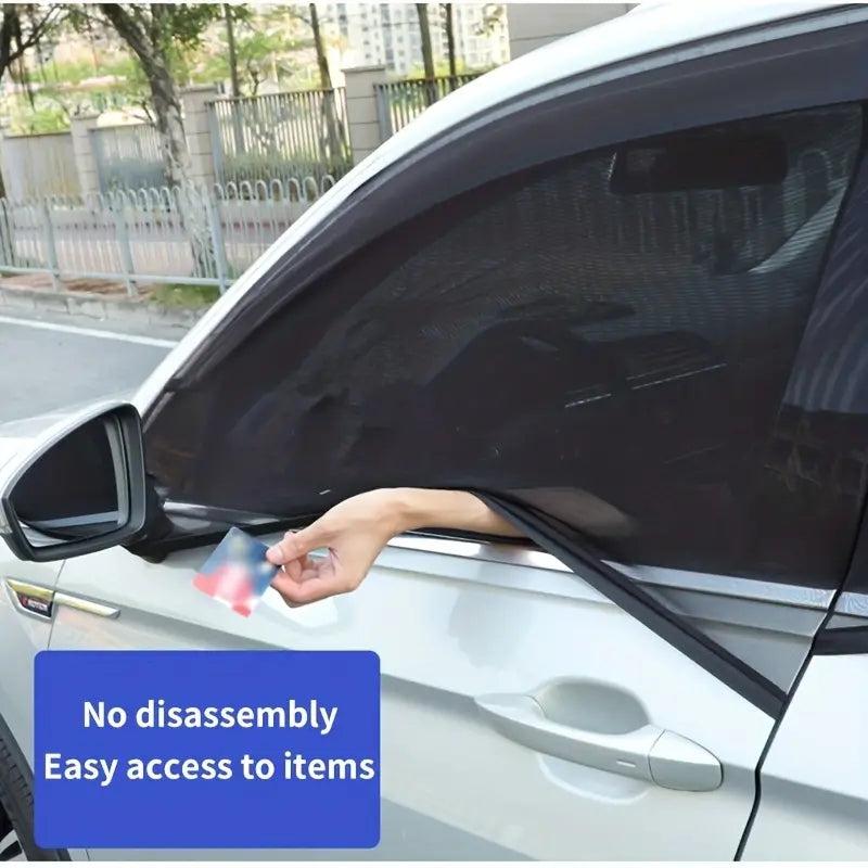 Car Window Mosquito Nets Sun Blinds UV Heat Protection