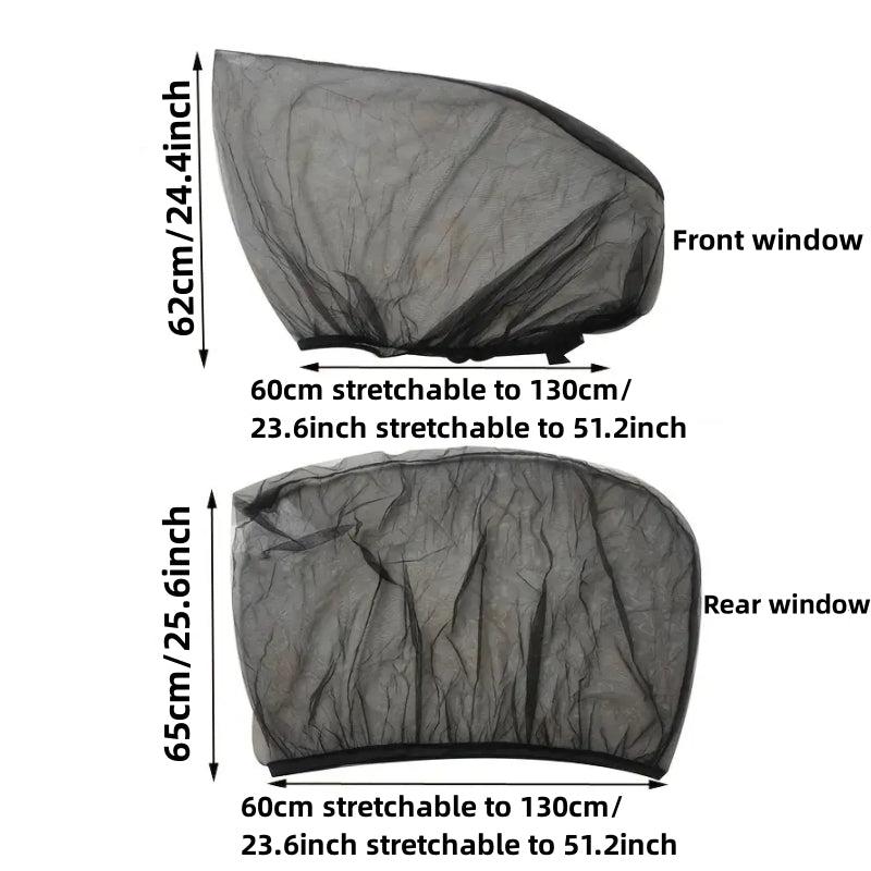 Car Window Mosquito Nets Sun Blinds UV Heat Protection