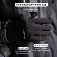 Winter Bike Gloves Touch Screen Thermal Gloves for Cold Weather