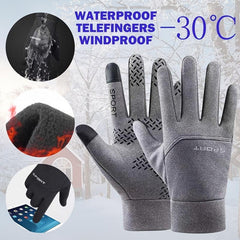Winter Bike Gloves Touch Screen Thermal Gloves for Cold Weather