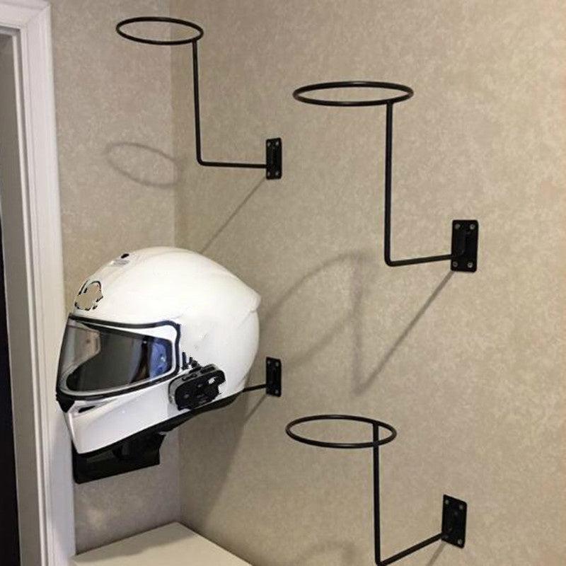 Motorcycle Helmet Hat Holder Hook Jacket Rack Hanger Display Metal Wall Mounted