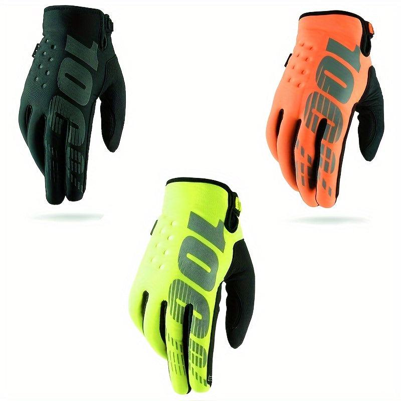 Motorcycle Gloves Winter Warm Full Finger Coldproof Cycling Gloves