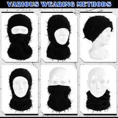 Knitted Balaclava Full Face Ski Mask Windproof Cold Weather Gear