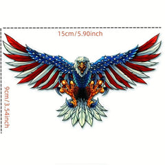 American Flag Bald Eagle Car Sticker