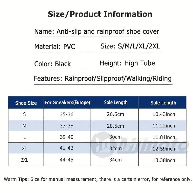 Waterproof Anti Slip Men's Rainproof Shoe Cover