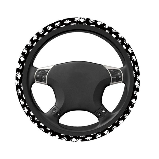 1pc Dog Paw Print Steering Wheel Cover