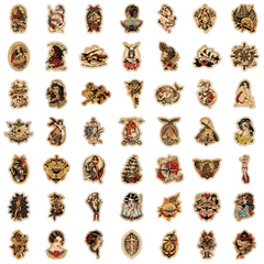 100pcs Retro Girl Graffiti Waterproof Stickers for Computers Water Bottles
