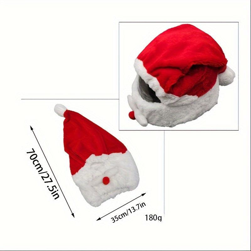 Santa Claus Motorcycle Helmets Christmas Hats Crazy Funny Design