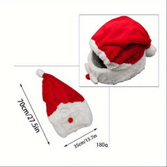 Santa Claus Motorcycle Helmets Christmas Hats Crazy Funny Design