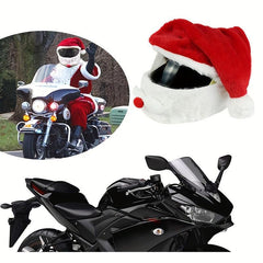 Santa Claus Motorcycle Helmets Christmas Hats Crazy Funny Design