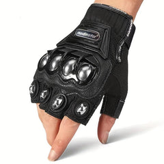 Steel Outdoor Knuckle Motorcycle Motorbike Safety Gloves