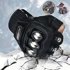 Steel Outdoor Knuckle Motorcycle Motorbike Safety Gloves