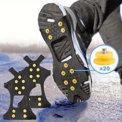 10 Studs Anti-Skid Ice Snow Gripper Spike Winter Climbing Anti Slip Ice Spikes