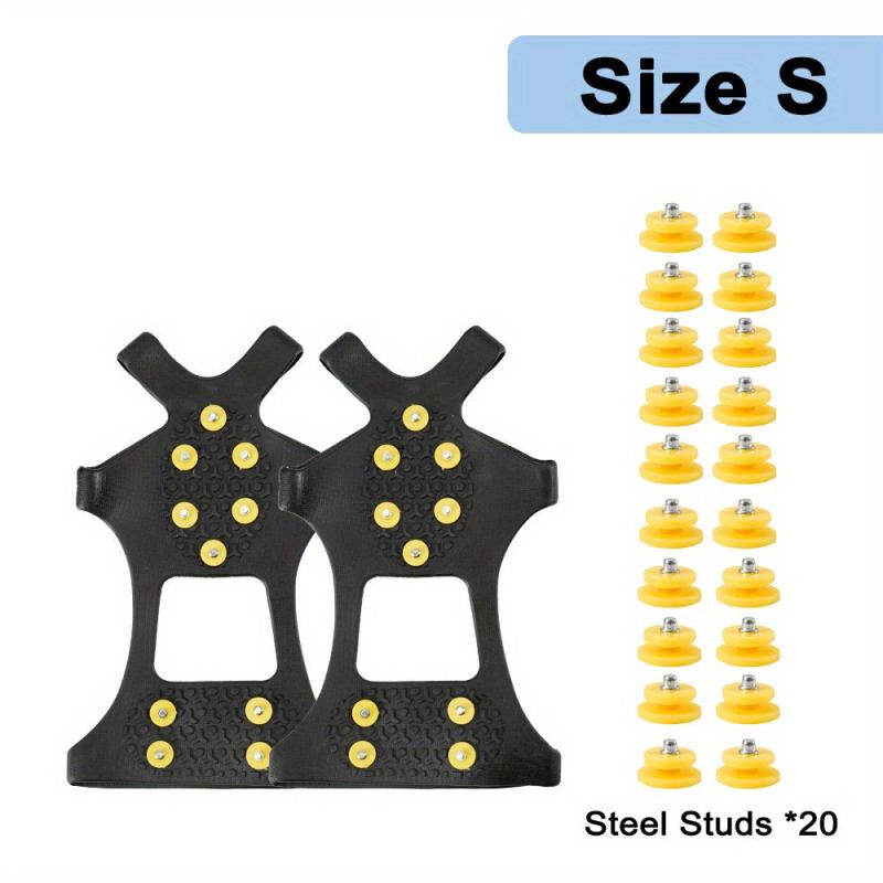10 Studs Anti-Skid Ice Snow Gripper Spike Winter Climbing Anti Slip Ice Spikes