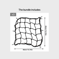 Motorcycle Helmet Net Elastic Cargo Storage Net Pocket