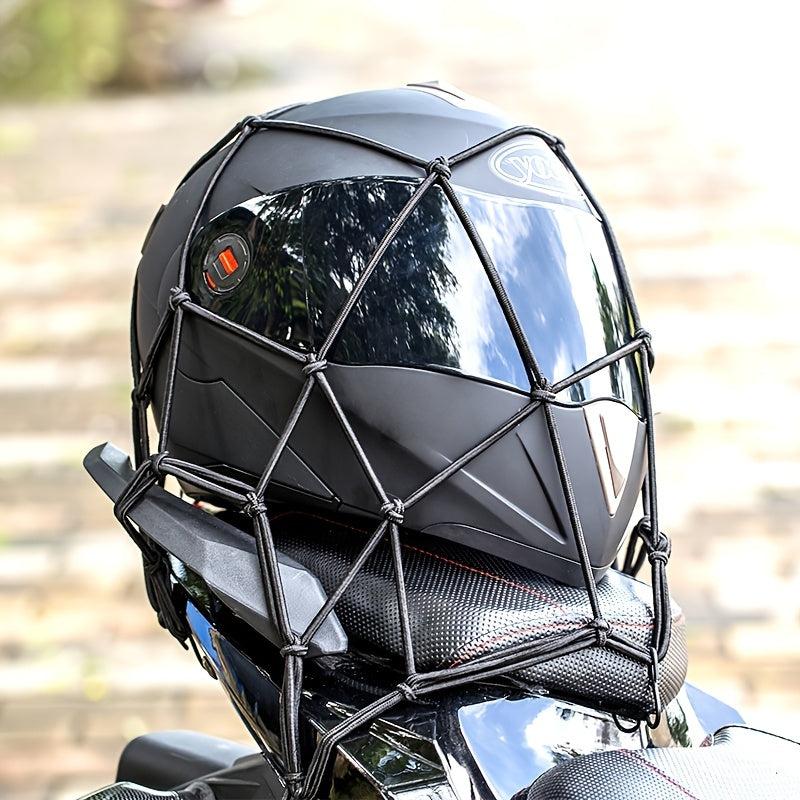 Motorcycle Helmet Net Elastic Cargo Storage Net Pocket