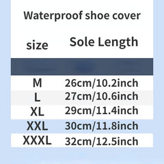 Waterproof Shoe Covers for Men and Women's Outdoor Wear