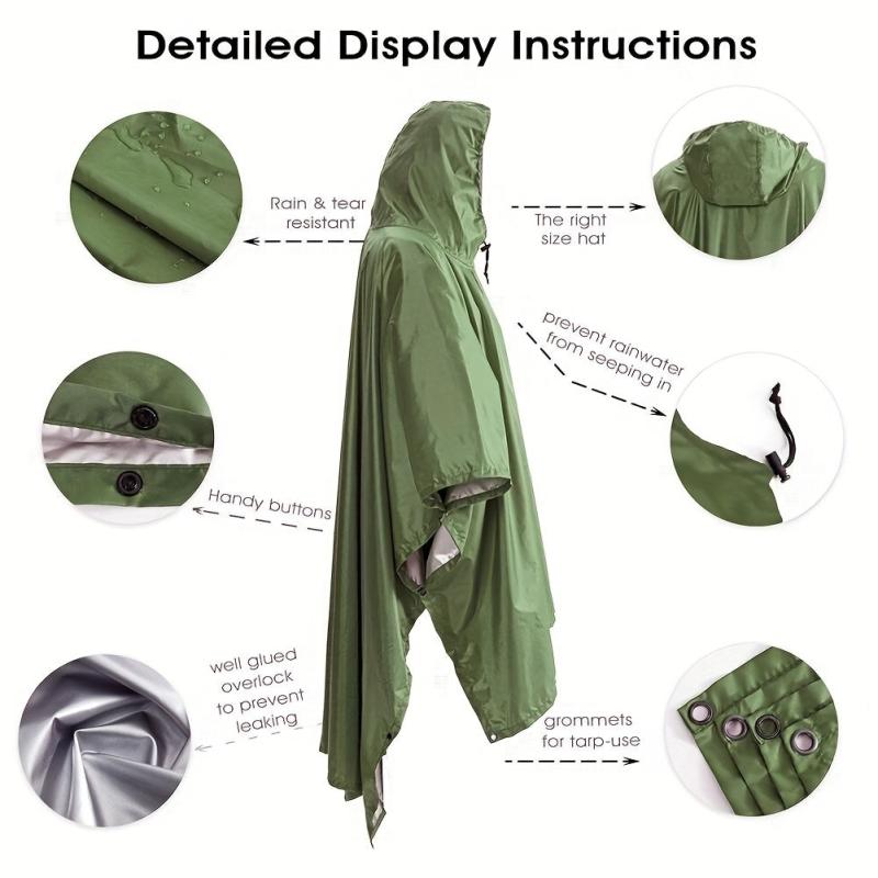 Stay Dry 3-in-1 Waterproof Raincoat & Mat