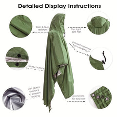 Stay Dry 3-in-1 Waterproof Raincoat & Mat