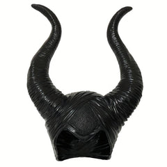 Ox Horns Witch Hat Headpiece Queen Cosplay Women Halloween Costume