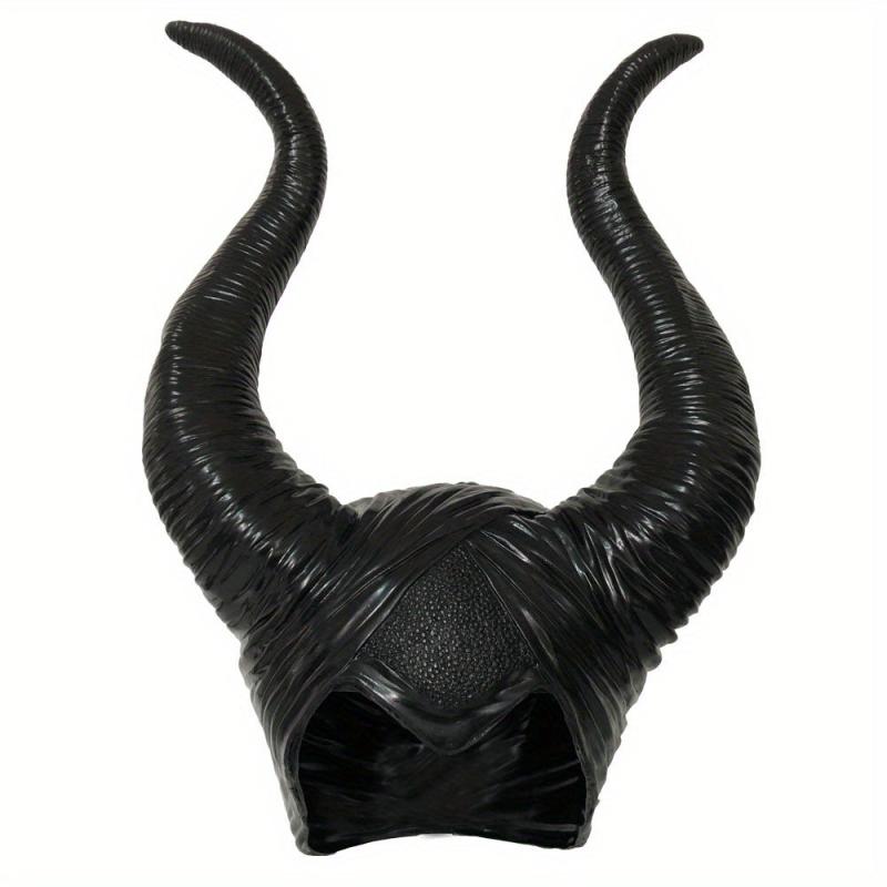 Ox Horns Witch Hat Headpiece Queen Cosplay Women Halloween Costume