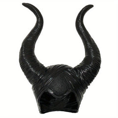 Ox Horns Witch Hat Headpiece Queen Cosplay Women Halloween Costume