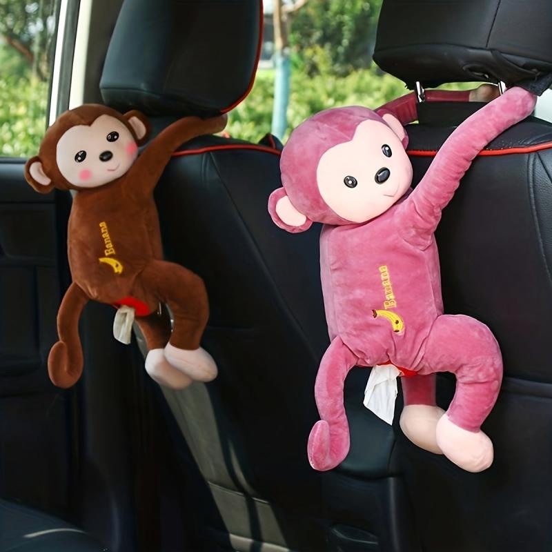 Creative Monkey Tissue Box Cartoon Paper Holder for Car Home Bathroom