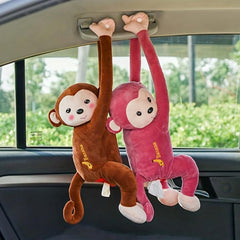 Creative Monkey Tissue Box Cartoon Paper Holder for Car Home Bathroom