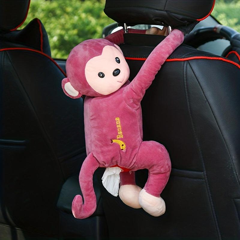 Creative Monkey Tissue Box Cartoon Paper Holder for Car Home Bathroom