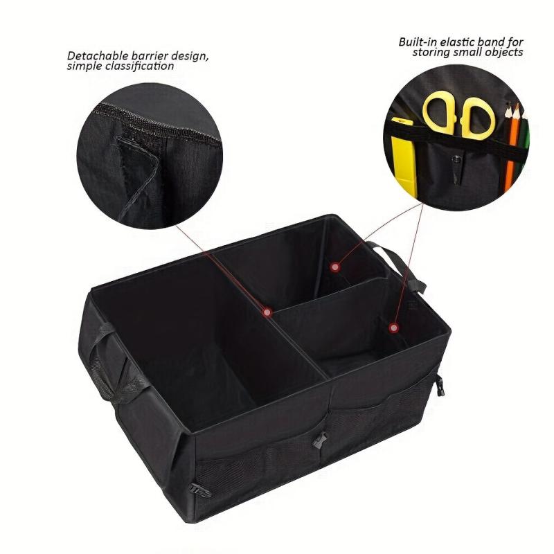 Car Trunk Organizer SUV Backseat Storage Waterproof Foldable Box