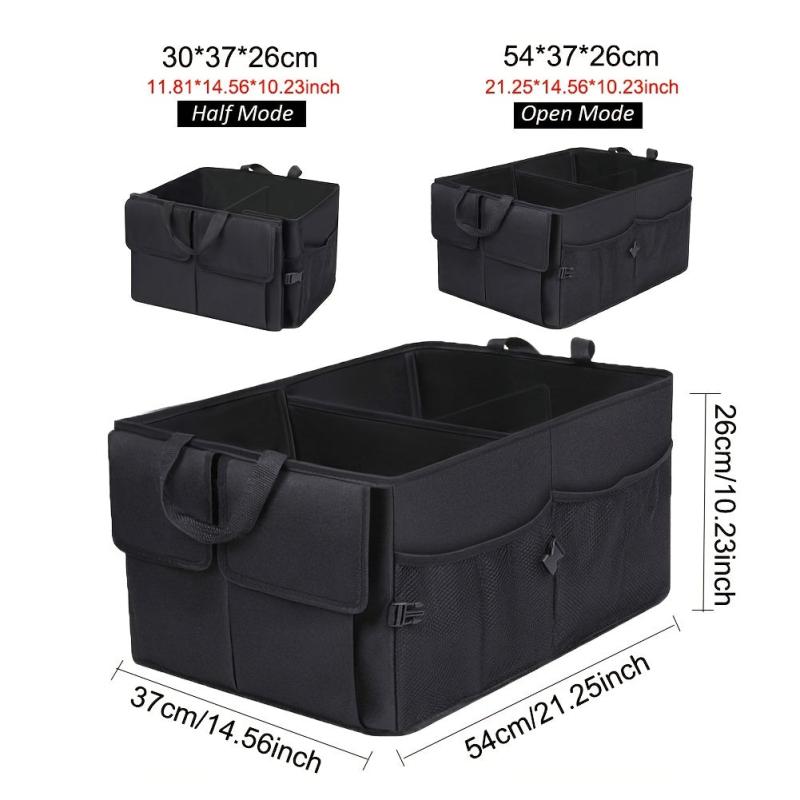 Car Trunk Organizer SUV Backseat Storage Waterproof Foldable Box