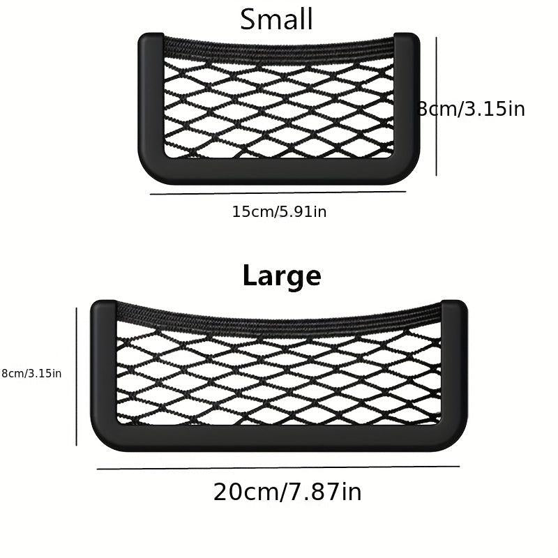 Car Storage Bag Net Pocket Hanging Ornament for Phone Change Card