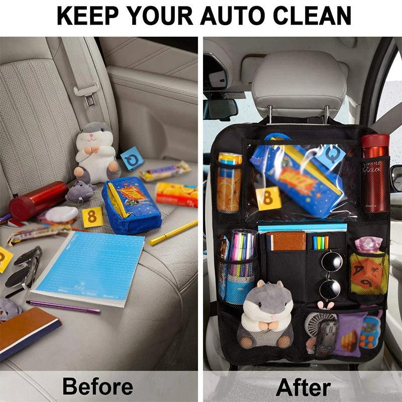 Car Seat Organizer with Tablet Holder