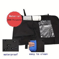 Car Seat Back Storage Bag Organizer Anti-Kick Oxford Cloth Universal Fit