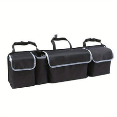 Car Trunk Bag Organizer Large Capacity Foldable Backseat Storage Mesh