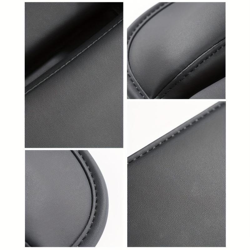 Car Faux Leather Seat Gap Storage Box Cup Holder Auto Center Console
