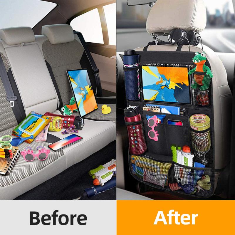 Car Backseat Organizer Tablet Holder Auto Storage Cover