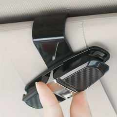 Car Sun Visor Glasses Holder with Ticket Card Clip