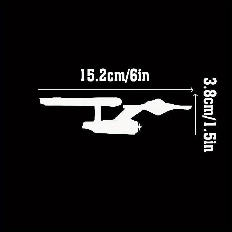 Enterprise Starship Space Car Sticker Laptop Bottle Decal