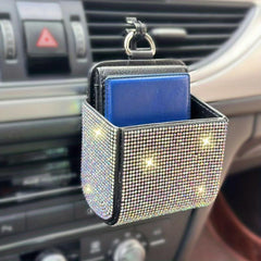 Car Interior Storage Bag Organizes Phone Documents & Supplies