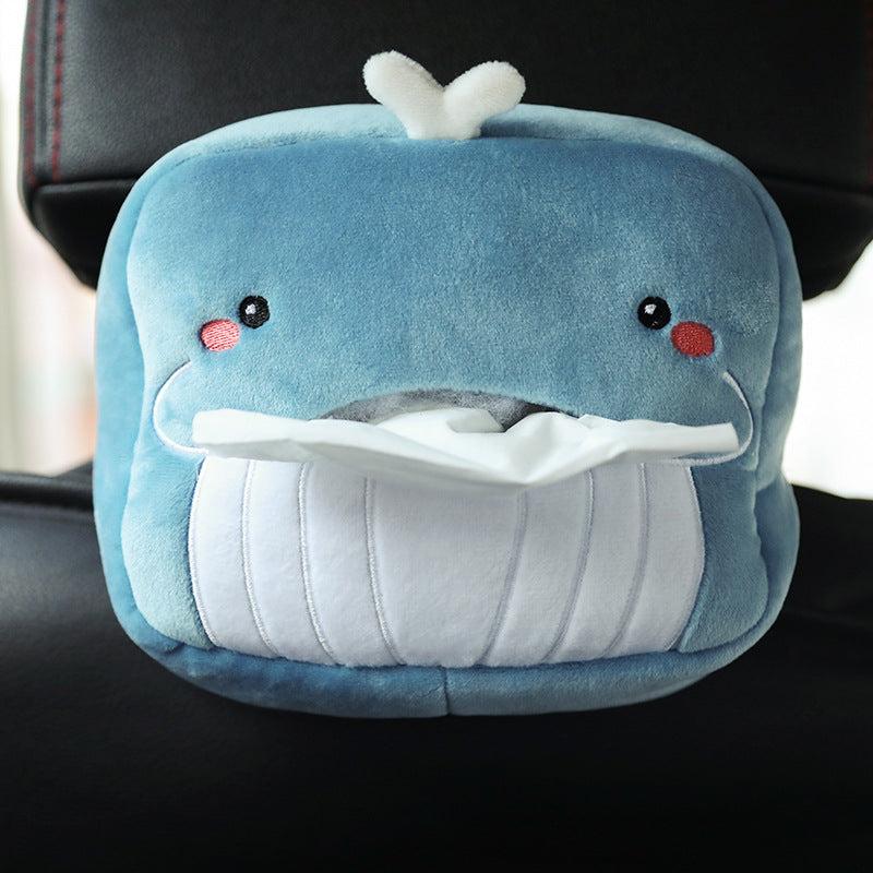 Cartoon Doll Car Tissue Box - Multifunctional Car Paper Towel Box