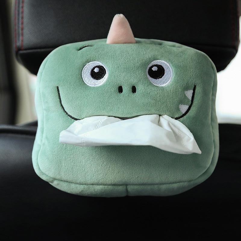 Cartoon Doll Car Tissue Box - Multifunctional Car Paper Towel Box