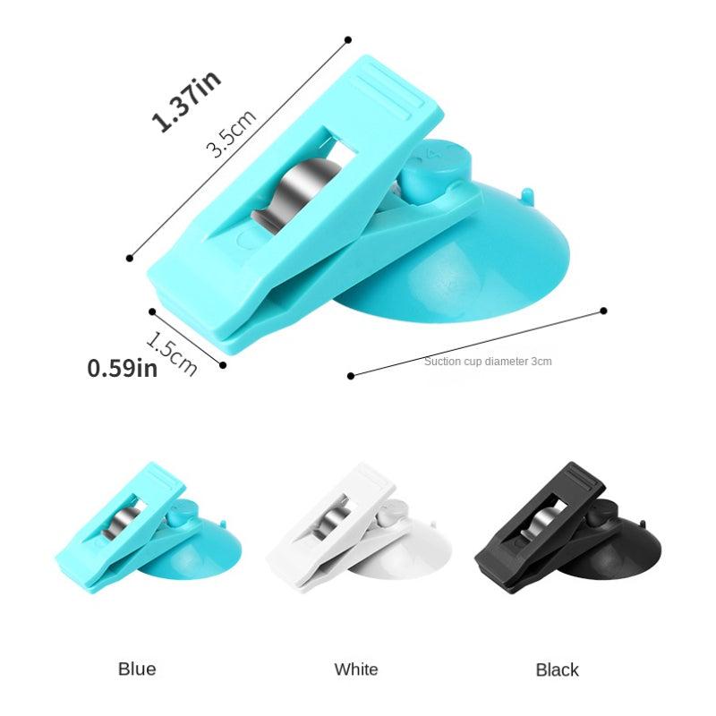 Car Window Clip Mount Suction Cap Holder for Sunshade Curtain Towel