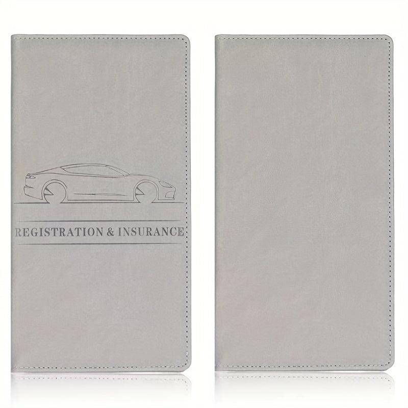 PU Wallet Car Registration And Insurance Holder