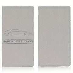 PU Wallet Car Registration And Insurance Holder