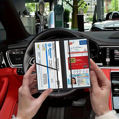 PU Wallet Car Registration And Insurance Holder