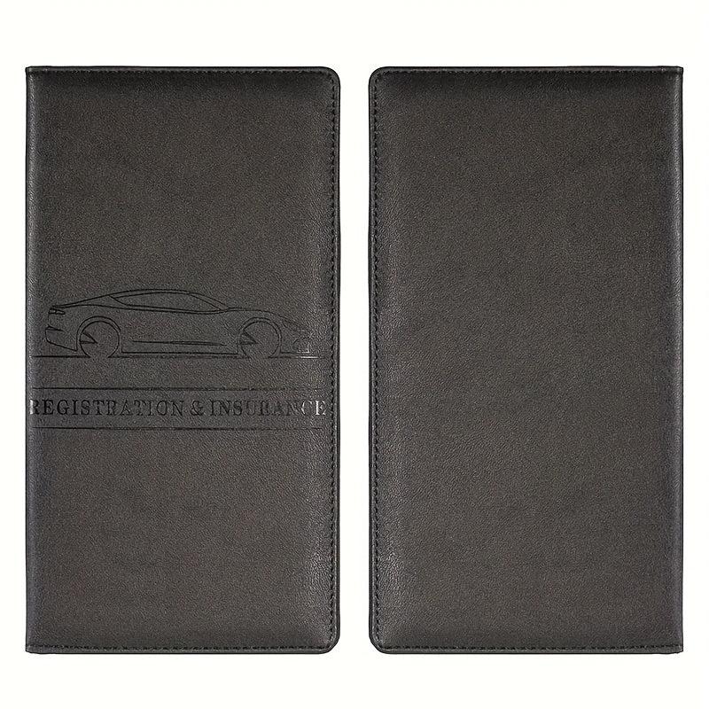 PU Wallet Car Registration And Insurance Holder