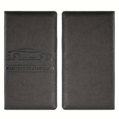 PU Wallet Car Registration And Insurance Holder