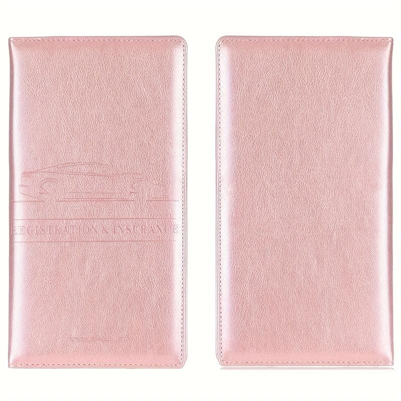 PU Wallet Car Registration And Insurance Holder